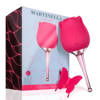 Ventouse de clitoris avec Point Vibrator - Or rose Ventouse de clitoris avec Point Vibrator - Or rose