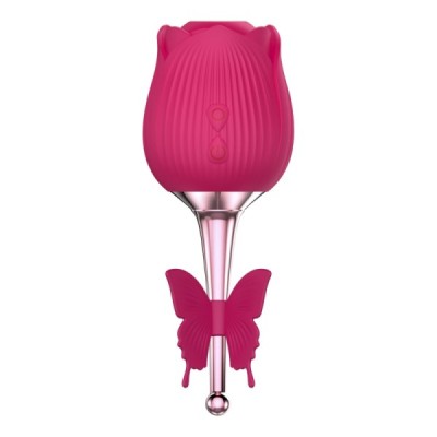 Ventouse de clitoris avec Point Vibrator - Or rose Ventouse de clitoris avec Point Vibrator - Or rose