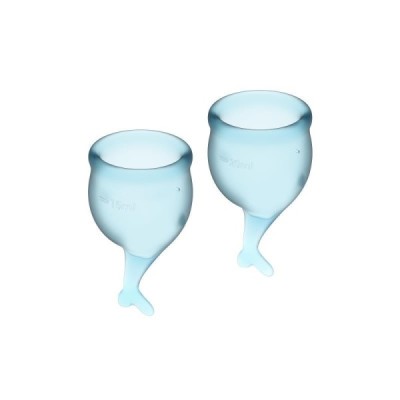 Coupe menstruelle Feel Secure  bleu clair Pack de 2