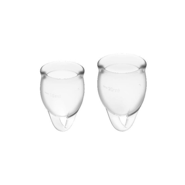 Coupe menstruelle Transparent Pack de 2