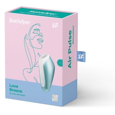Stimulateur de clitoris Satisfyer Love Breeze Air-Pulse - Bleu glacier Stimulateur de clitoris Satisfyer Love Breeze Air-Pulse - Bleu glacier