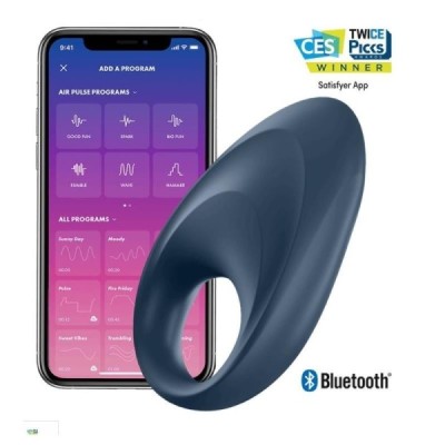 Anneau Vibrant Mighty One avec APP Bleu Anneau Vibrant Mighty One avec APP Bleu
