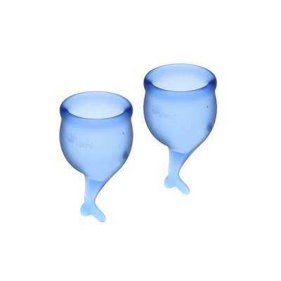 Coupe Menstruelle Feel Secure Pack de 2 - Bleu Foncé Coupe Menstruelle Feel Secure Pack de 2 - Bleu Foncé