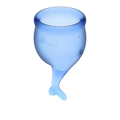 Coupe Menstruelle Feel Secure Pack de 2 - Bleu Foncé Coupe Menstruelle Feel Secure Pack de 2 - Bleu Foncé