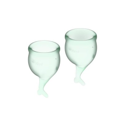 Coupe menstruelle Feel Secure Pack de 2 - Vert clair Coupe menstruelle Feel Secure Pack de 2 - Vert clair