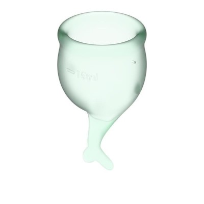 Coupe menstruelle Feel Secure Pack de 2 - Vert clair Coupe menstruelle Feel Secure Pack de 2 - Vert clair