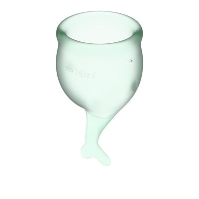 Coupe menstruelle Feel Secure Pack de 2 - Vert clair