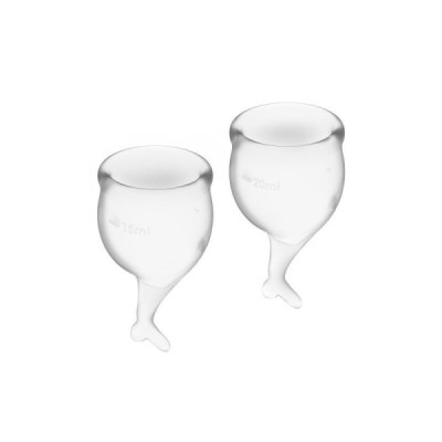 Coupe menstruelle Feel Secure Pack de 2 - Transparent Coupe menstruelle Feel Secure Pack de 2 - Transparent