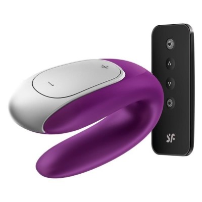 Vibromasseur Satisfyer Double Fun pour Couples avec APP et Télécommande - Violet Vibromasseur Satisfyer Double Fun pour Couples avec APP et Télécommande - Violet