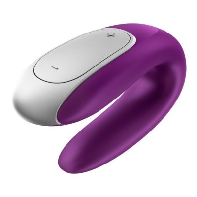 Vibromasseur Satisfyer Double Fun pour Couples avec APP et Télécommande - Violet Vibromasseur Satisfyer Double Fun pour Couples avec APP et Télécommande - Violet