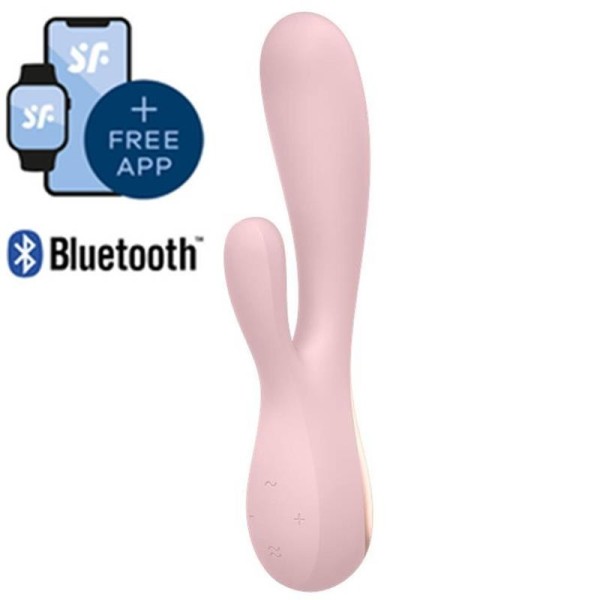 Vibromasseur Rabbit Connecté Satisfyer Mono Flex - Mauve