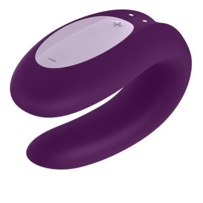 Stimulateur Connecté pour Couple Satisfyer Double Joy - Violet