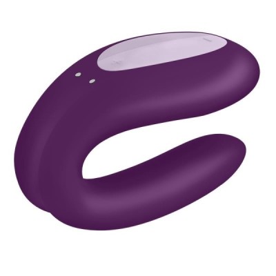 Stimulateur Connecté pour Couple Satisfyer Double Joy - Violet