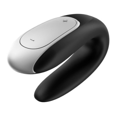 Stimulateur pour Couple Connecté Satisfyer Double Fun-Noir Stimulateur pour Couple Connecté Satisfyer Double Fun-Noir