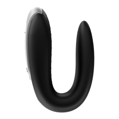 Stimulateur pour Couple Connecté Satisfyer Double Fun-Noir