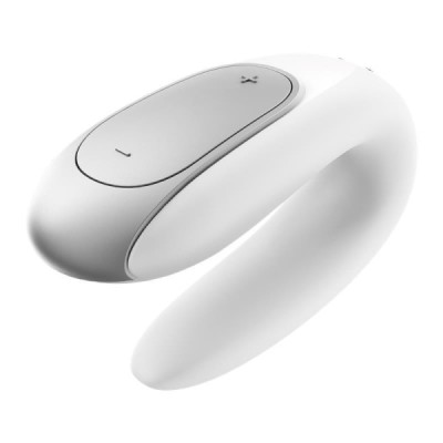 Stimulateur pour Couple Connecté Satisfyer Double Fun-Blanc Stimulateur pour Couple Connecté Satisfyer Double Fun-Blanc