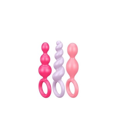 Pack 3 Plugs  Anal Satisfyer Booty Call Colored