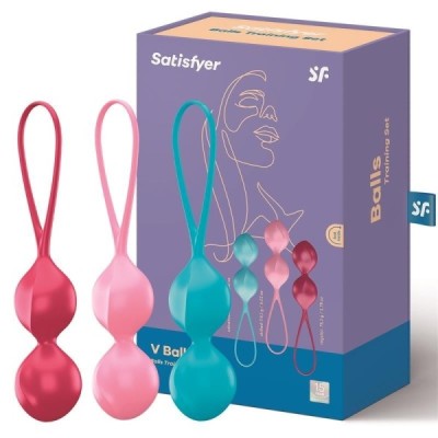 Coffret 3 Boules de Geisha Satisfyer Loveballs Double Coffret 3 Boules de Geisha Satisfyer Loveballs Double