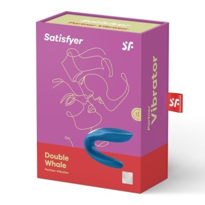 Satisfyer vibromasseur pour couple - Baleine Bleu Satisfyer vibromasseur pour couple - Baleine Bleu