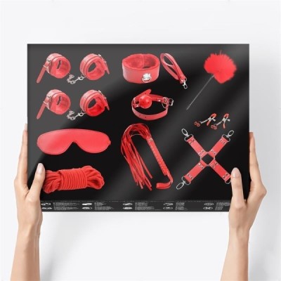 Kit de démarrage Bondage - 10 Pièces Rouges