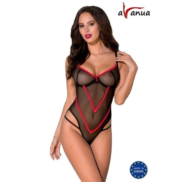 Body Duru  Rouge et Noir - Tailles : XXL/XXXL - 44/46