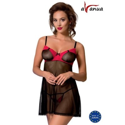 Nuisette VALENTIN Rouge et Noir Nuisette VALENTIN Rouge et Noir